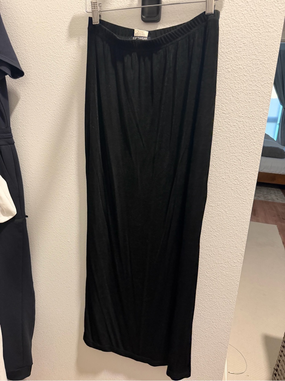 Softwear Women's Black Maxi Skirt - Comfortable Everyday Style